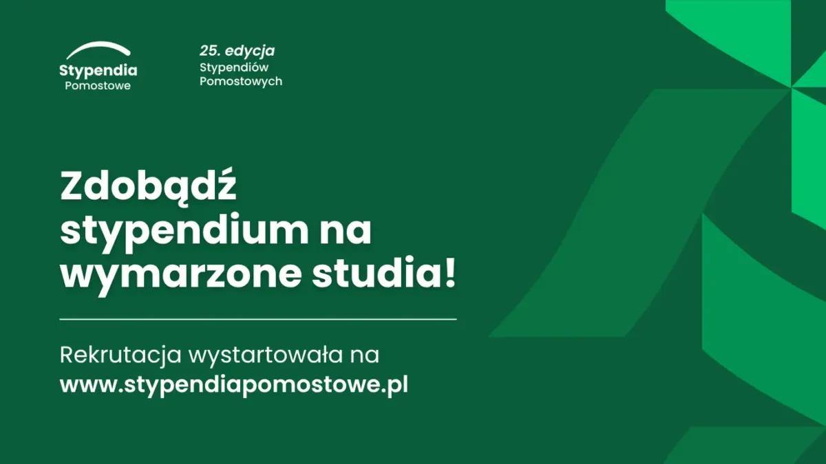 10 tys. zł na start. Ruszyła rekrutacja do 25. edycji Stypendiów Pomostowych