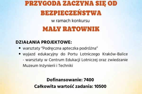 Bezpieczna podróż – projekt edukacyjny dla dzieci z gminy Moszczenica