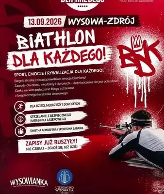 Biathlon dla Każdego w Wysowej-Zdroju – sportowa niedziela dla całych rodzin