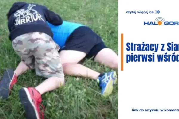 OSP Siary wśród pionierów: dron dostarczy AED na miejsce zdarzenia