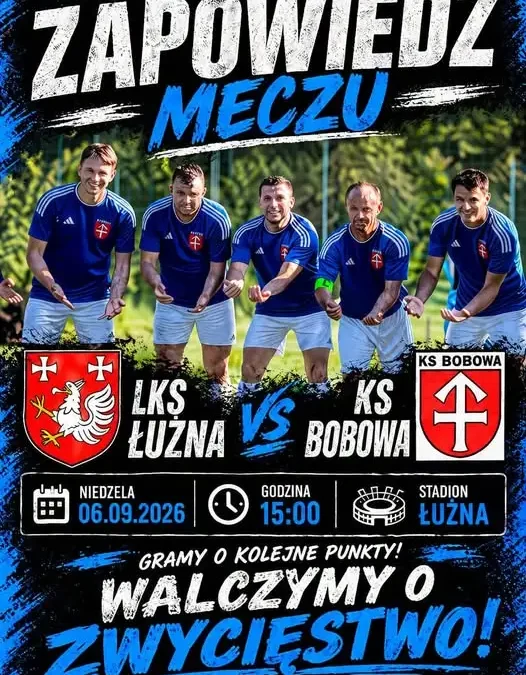 KS Bobowa zagra na wyjeździe z LKS Łużna w 4. kolejce A klasy