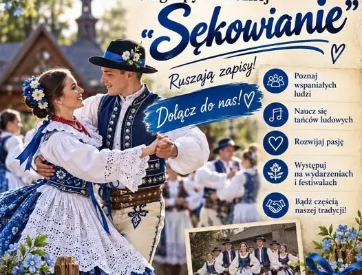 Nowa grupa taneczna na Pogórzu – Gmina Sękowa zaprasza do wspólnego odkrywania folkloru