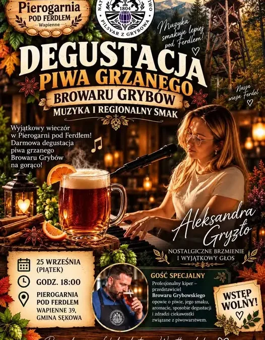 Browar Grybów na koncercie w Gminie Sękowa – degustacja i piwowarskie tajemnice