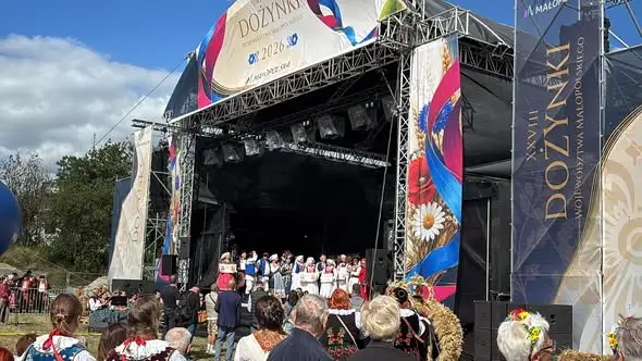 Gmina Łużna godnie reprezentowana na Dożynkach Województwa Małopolskiego w Krakowie