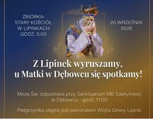 XII Piesza Pielgrzymka z Gminy Lipinki do Dębowca już 20 września