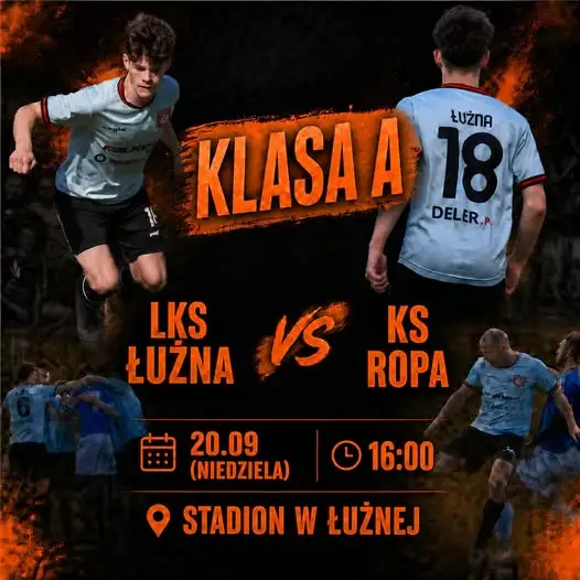 LKS Łużna zmierzy się z KS Ropa – mecz już 20 września