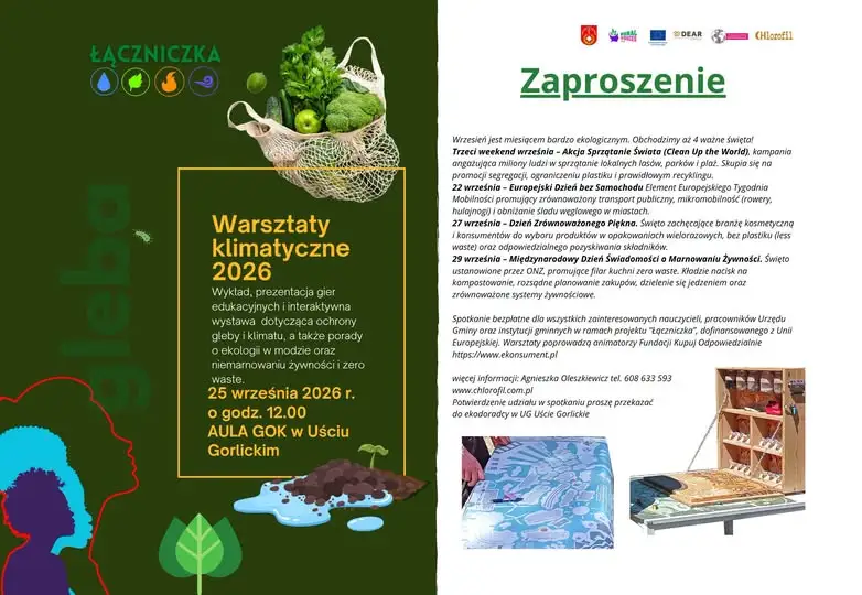 Warsztaty klimatyczne w Uściu Gorlickim – ekologia, zero waste i edukacja