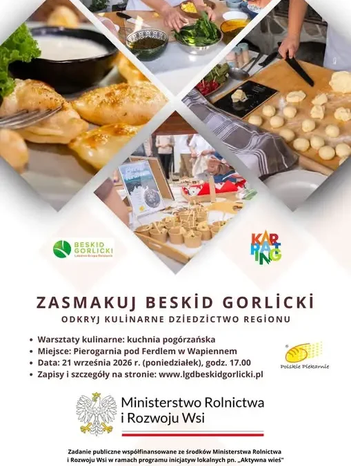 Pierwsze warsztaty kulinarne „Zasmakuj Beskid Gorlicki” już 21 września