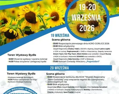 AGRO GORLICE 2026 – święto rolnictwa i tradycji w Bystrej