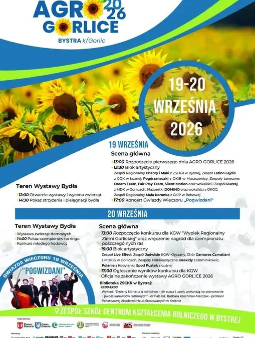 AGRO GORLICE 2026 – święto rolnictwa i tradycji w Bystrej