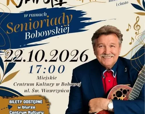 Andrzej Rybiński wystąpi w Bobowej – koncert już 22 października
