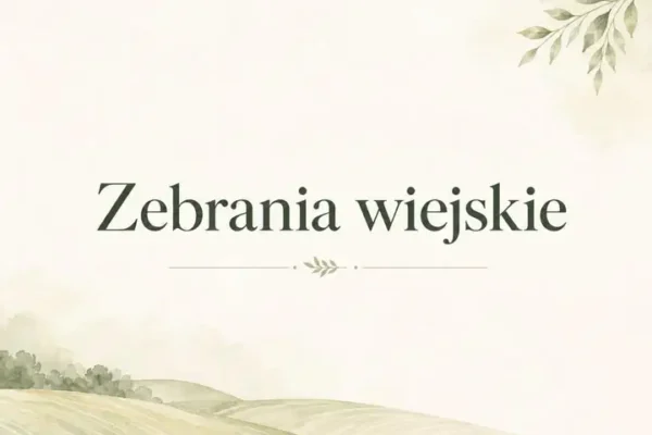 Męcina Wielka: dziś mieszkańcy zdecydują o funduszu sołeckim na 2027 rok