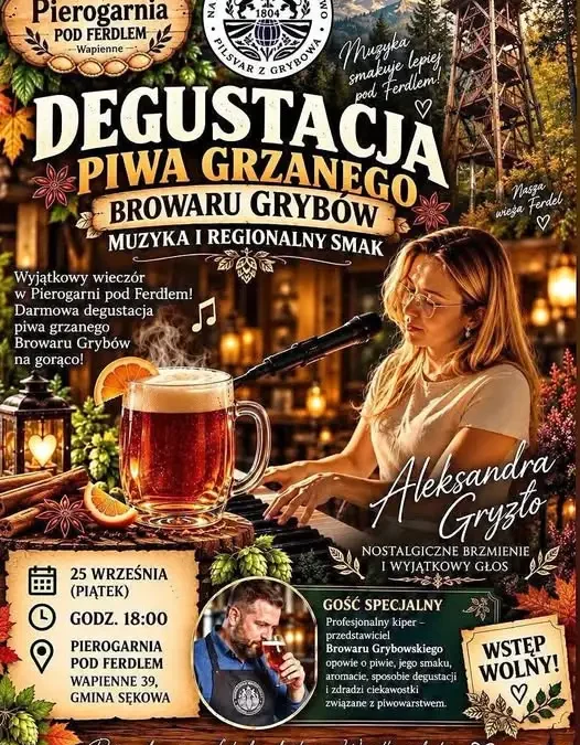 Wieczór z muzyką i piwem grzanym w Pierogarni pod Ferdlem