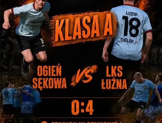 LKS Łużna rozbił Ogień Sękowa 4:0. Szósty z rzędu niewykorzystany karny
