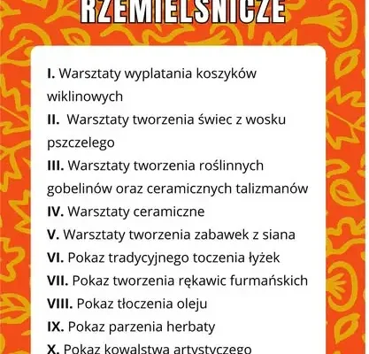 Rydzowa Jesień w Wysowej-Zdroju – warsztaty i pokazy tradycyjnego rzemiosła