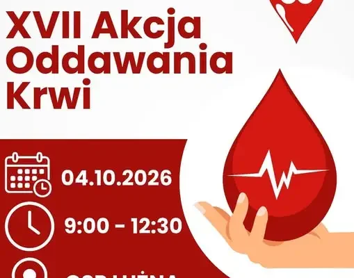 XVII Akcja Oddawania Krwi w Łużnej – 4 października 2026