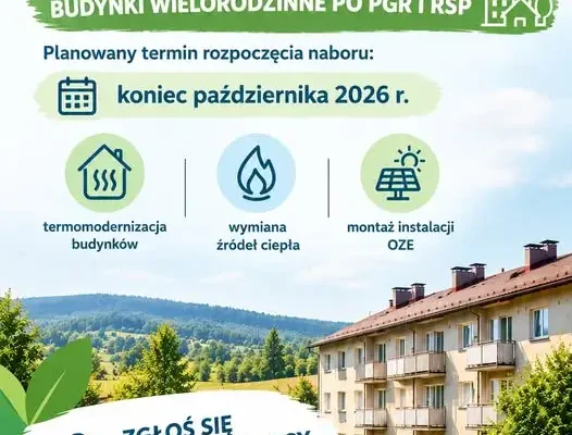 Nowy program wsparcia dla wspólnot mieszkaniowych z budynków po PGR i RSP – Gmina Uście Gorlickie zbiera zgłoszenia