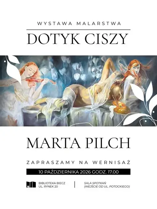 Wystawa malarstwa „Dotyk ciszy” Marty Pilch w Bibliotece w Bieczu