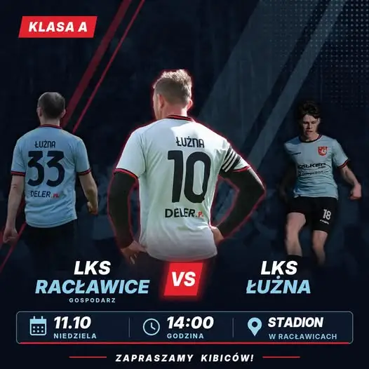 LKS Racławice kontra LKS Łużna – niedzielny mecz na stadionie w Racławicach