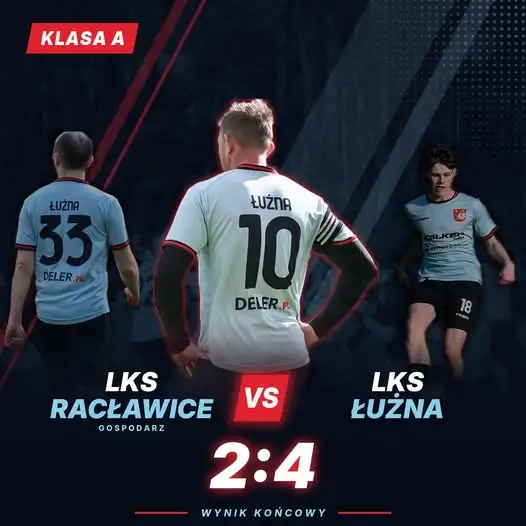LKS Łużna wygrywa w Racławicach 4:2 mimo osłabionego składu