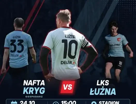 Ostatni mecz rundy jesiennej: LKS Nafta Kryg zmierzy się z LKS Łużna