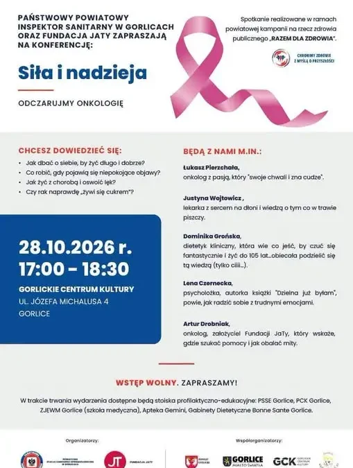 Bezpłatna konferencja o profilaktyce onkologicznej w Gorlicach