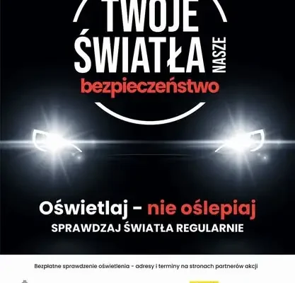 Bezpłatna kontrola świateł w Gorlicach i okolicach – rusza akcja „Twoje światła – Nasze bezpieczeństwo”